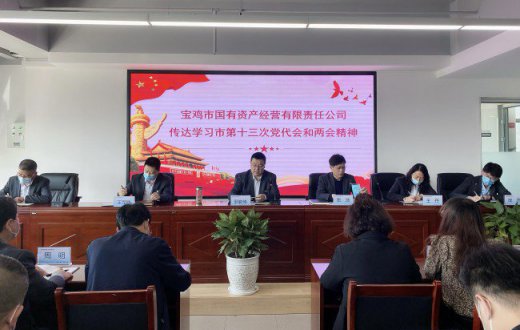 市国资公司传达学习市第十三次党代会 和“两会”精神