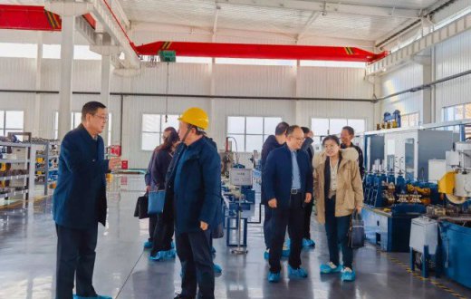 宝鸡市国有资产经营有限责任公司党委书记、董事长罗鹏伟一行赴陕西兴盛新材料股份有限公司调研