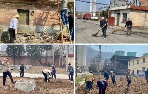 党日劳动展风采 美化环境显担当 —— 陕西宝氮化工集团有限公司机关党支部开展主题党日活动